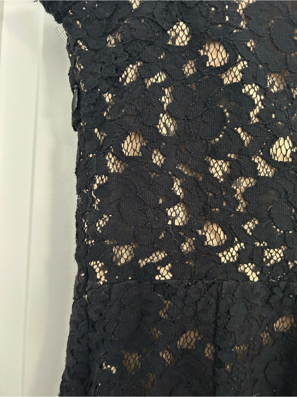 Sea New York Lace Cut Out Lace Black Nude Sheath Dress - Picture 5 of 5